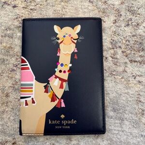 Kate Spade Navy Passport Holder with Colorful Camel